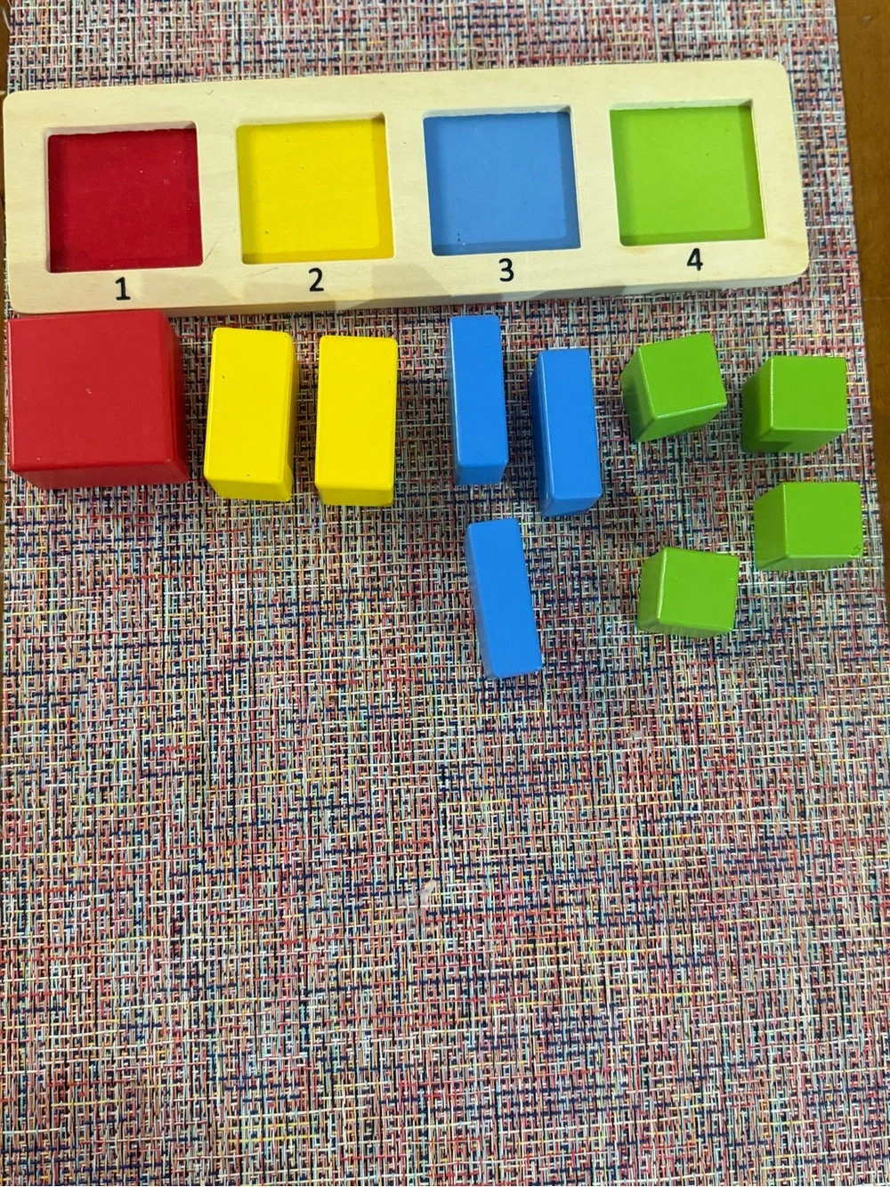 PlayTive Wooden Shape Sorting Puzzle 4 set learning Boards Montessori Toy